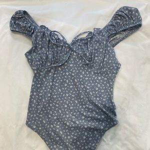 cottagecore floral bodysuit